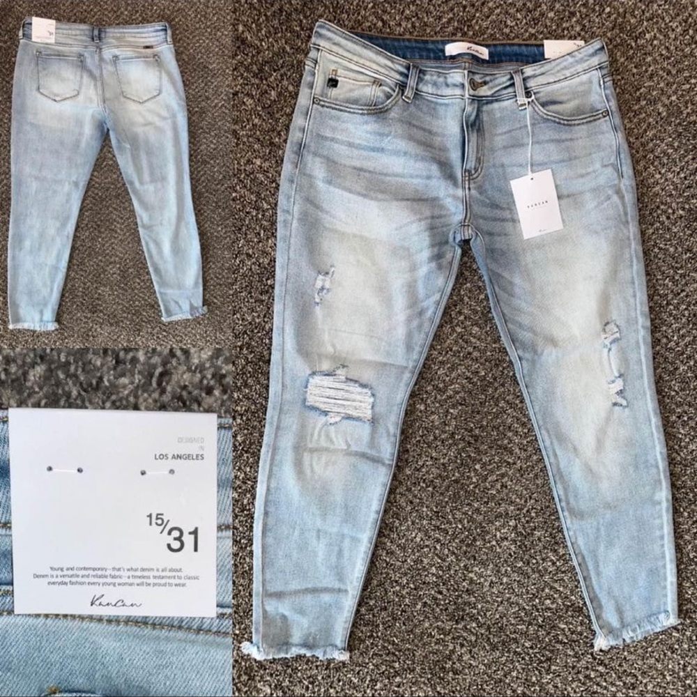 KanCan Jennings light wash 15/31. NWT